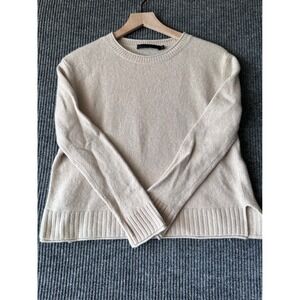 Jenni Kayne Wool Cashmere Quiet Luxury Minimalist Knit Lightweight Sweater S